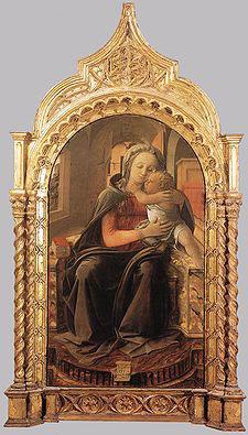 Fra Filippo Lippi Madonna and Child Enthroned oil painting picture